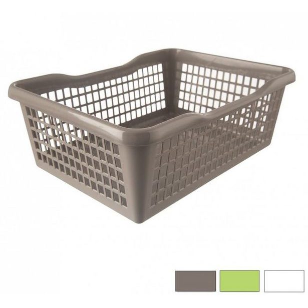 košík 1,0l 20x10x 5,0cm, prolamovaný, 3barvy, plast