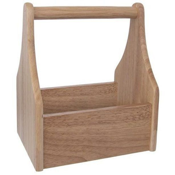 stojan 19x13,5x23,5cm na kořenky, odnosný, gum.dřevo