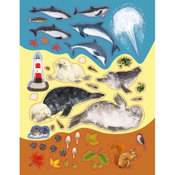 SVET JEŽKOV, UŠIAKOV a ďalších chlpáčov – Kniha samolepiek