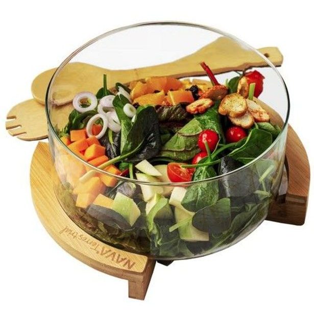 mísa d24cm salát. TERRESTRIAL se stojánkem BAMBUS