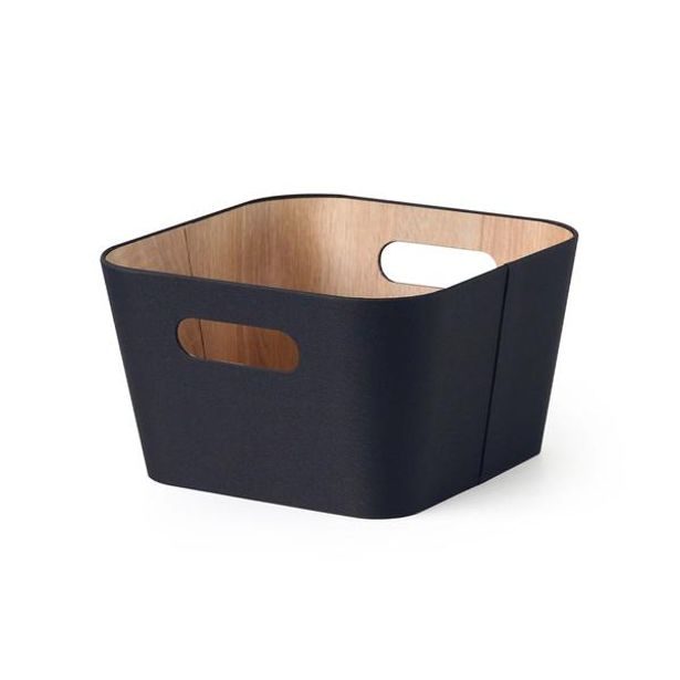 TORO KOŠ ÚLOŽNÝ 27*27*16CM ČERNÁ PAPÍR+LEPENKA