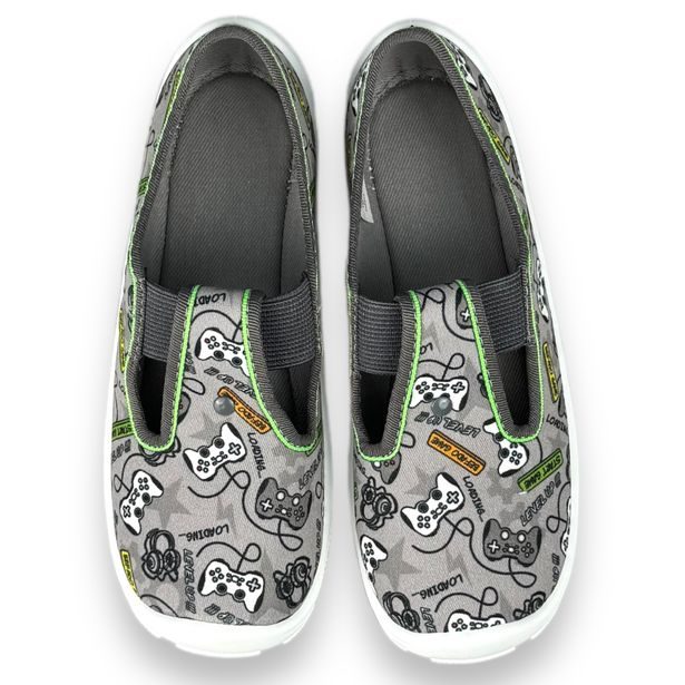 Dětská domácí obuv Befado - šedé, GAME