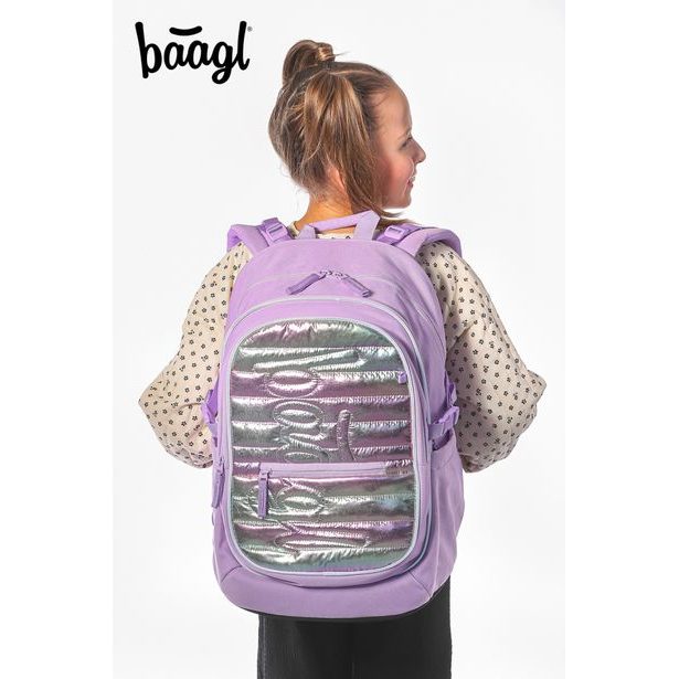 BAAGL SET 3 Core Lavender: batoh, penál, sáček