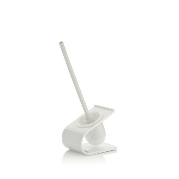 KELA Wc štětka LIAM bílá 41,5 cm KL-20063