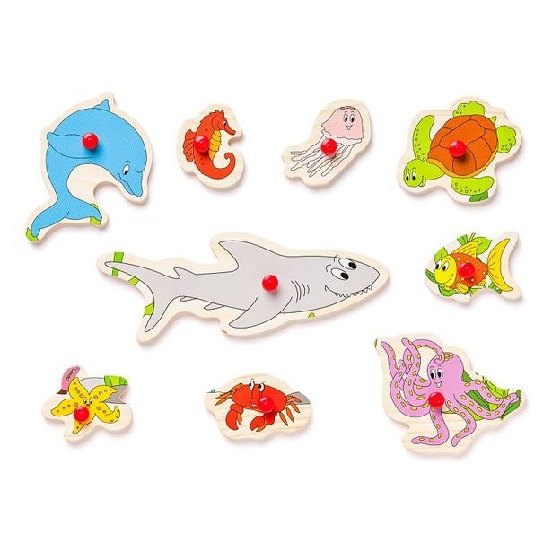 Disple. 12ks - Puzzle na doske "Detské motívy"