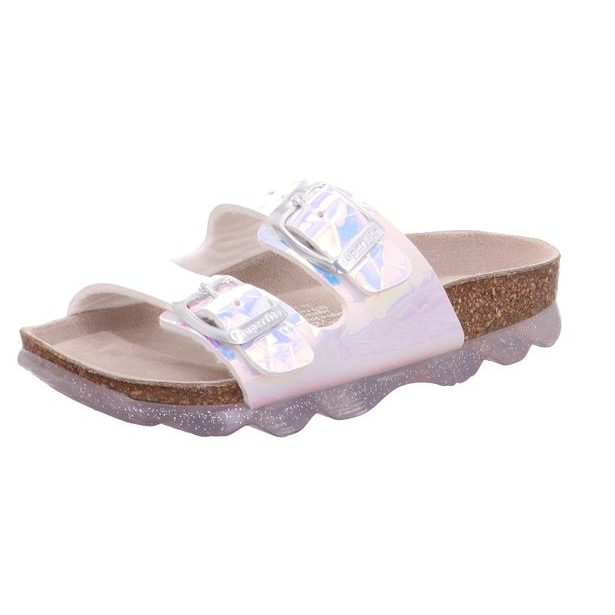 Pantofle Superfit JELLIES 1-009119-1000 stříbrné