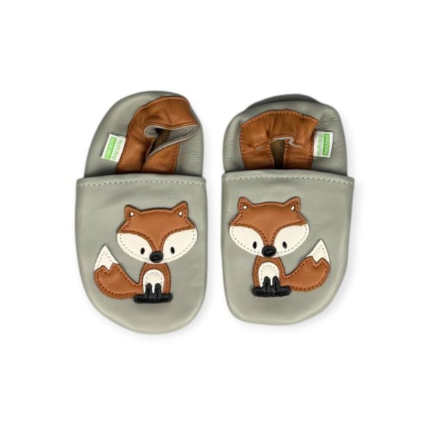 Hopi Hop Barefoot kožené capáčky - liška šedá