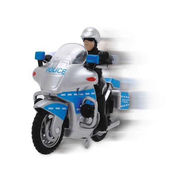 Policejní motocykl 10 cm s přísl.