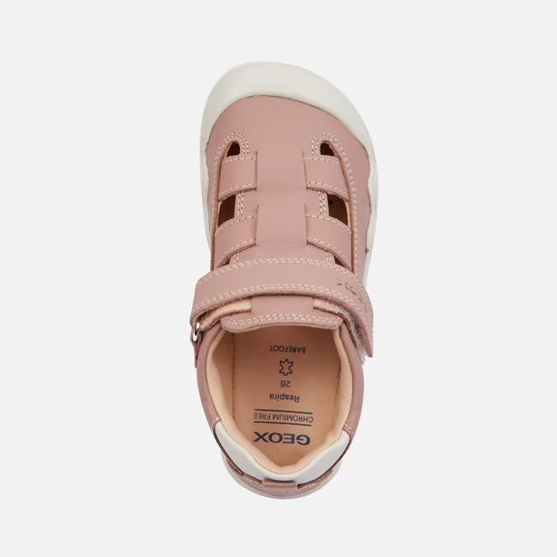 Růžové dívčí tenisky Geox Steppieup