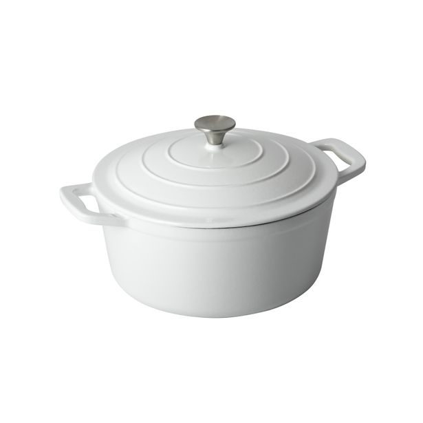 CS SOLINGEN Sada nádobí litinová Xanten 7 ks bílá CS-094805