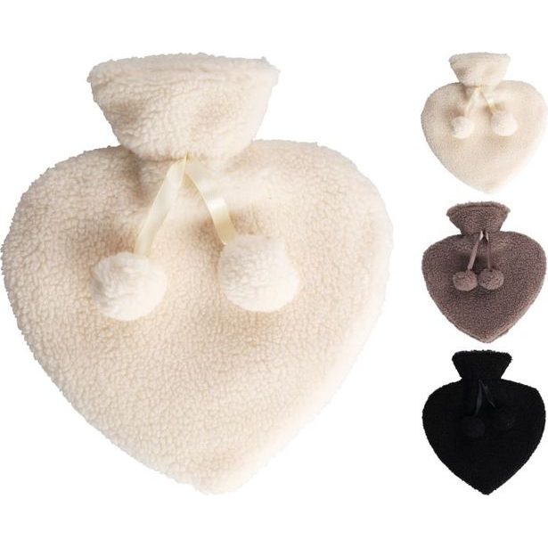 termofor 0,75l, SRDCE, 3barvy, plyšový