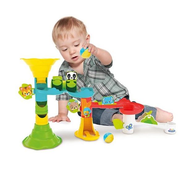 Baby velká kuličková dráha se zvířátky