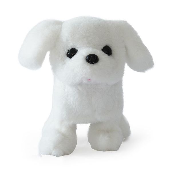 Pejsek na baterie, bílý