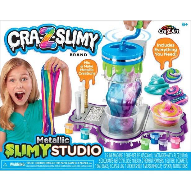 Cra-Z-Slimy Továrna na výrobu slizu - metalické barvy