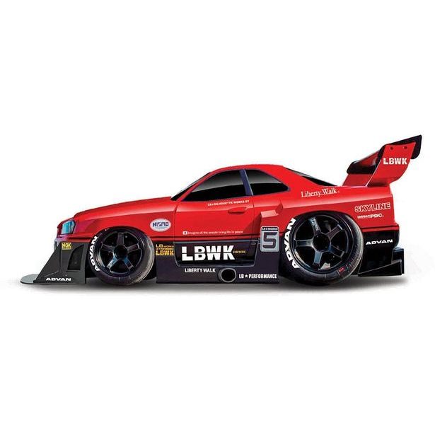 Maisto Maisto - Muscle Machines - Liberty Walk 1999 Nissan Skyline GT-R R34, 1:64