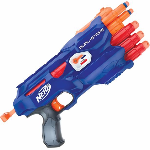 NERF ELITE DUAL STRIKE NA DVA DRUHY ŠIPEK