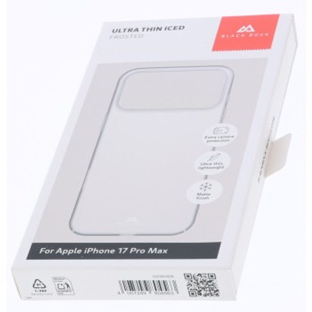 Black Rock Ultra Thin Iced, kryt pro Apple iPhone 17 Pro Max, matný průhledný