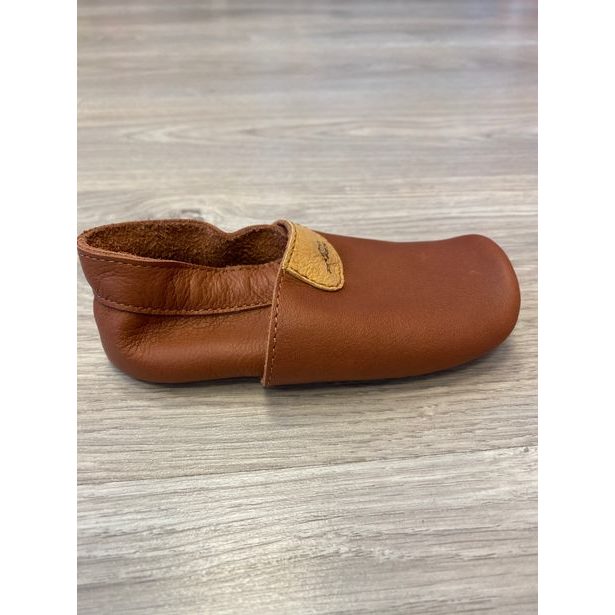 Kožené capáčky Pegres 1098 hnědá