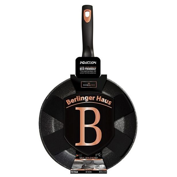 BERLINGERHAUS Pánev s mramorovým povrchem 28 cm Black Rose Collection BH-1635