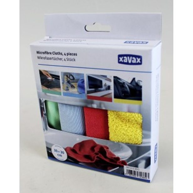 Xavax utěrky z mikrovlákna, set 4 ks (cena uvedená za set)