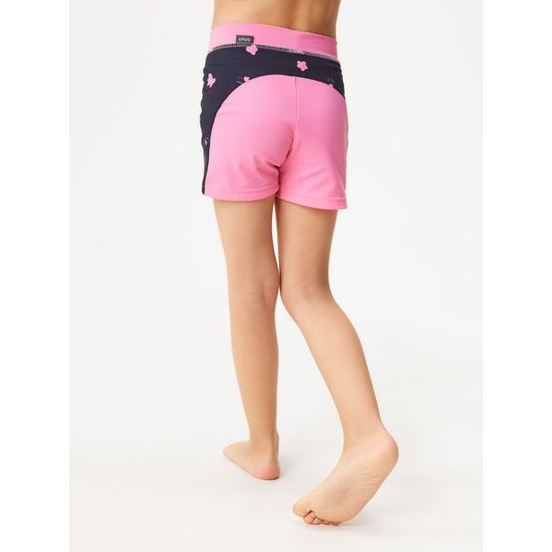 Dětské plavky s UV ochranou 50+, Růžová, Květiny