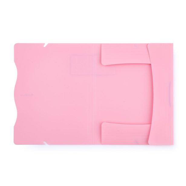 Sloha s gumou A4 PP PASTELINI růžová