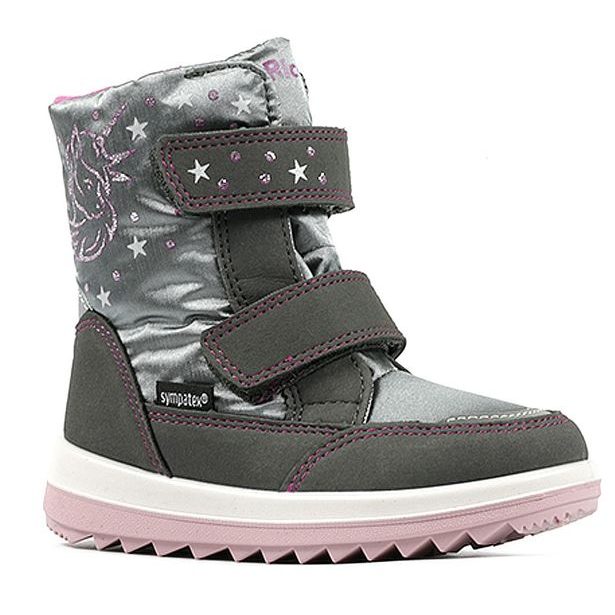 Dívčí zimní boty s membránou Richter - Ash/Rose Unicorn
