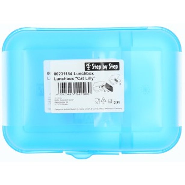 Krabička na svačinu Step by Step, Cat Lilly, modrá