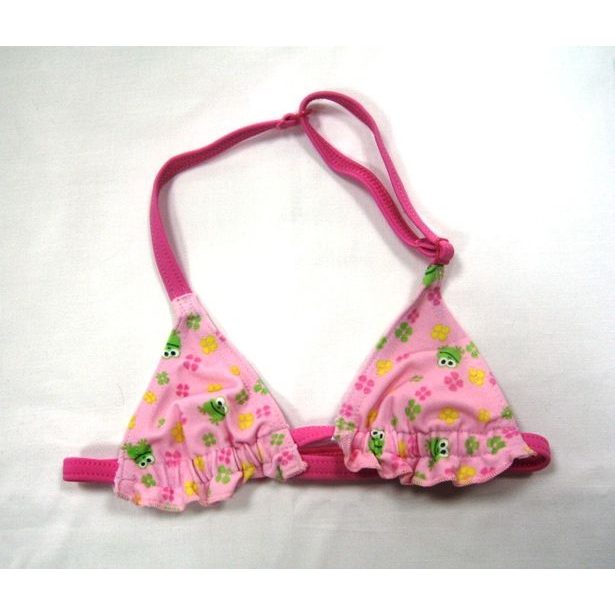 Dívčí dvoudílné plavky růžové 25225