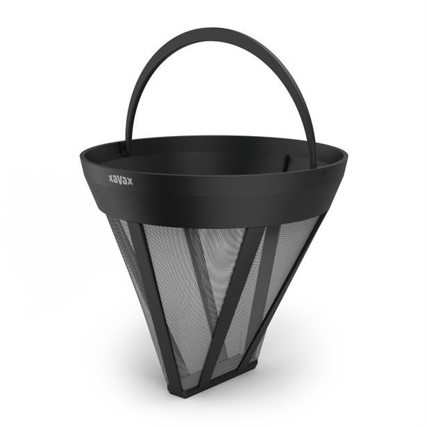 Xavax Barista permanentní filtr do kávovaru, náhrada za filtr velikosti 4, černý