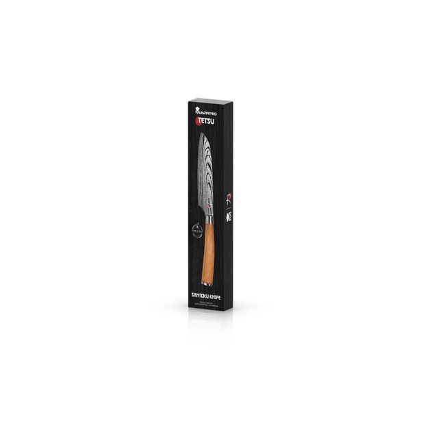 MASTERPRO Nůž Santoku TETSU 12,5 cm nerez dřevo BGMP-4169