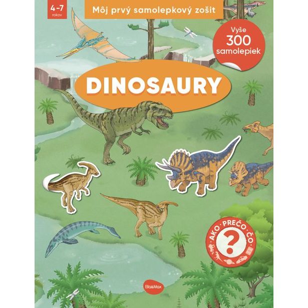 Môj prvý samolepkový zošit – DINOSAURY