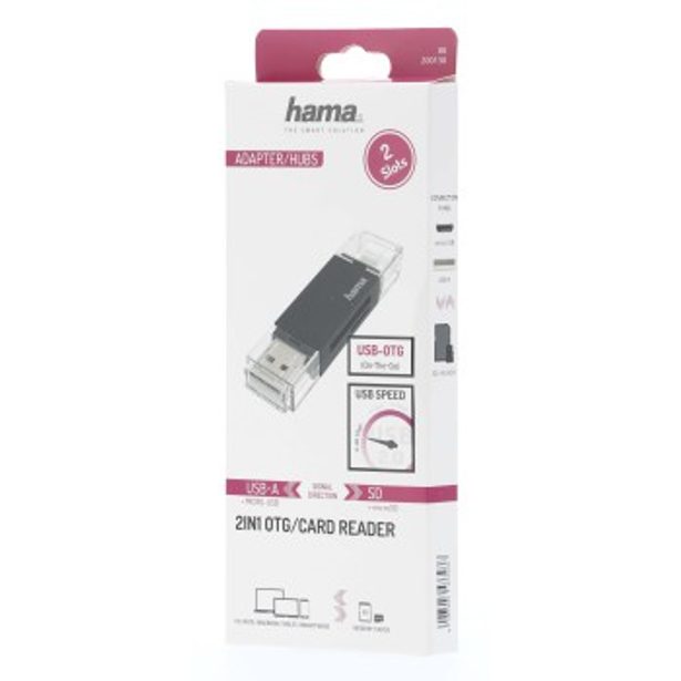 Hama USB čtečka karet OTG, USB-A/micro USB 2.0