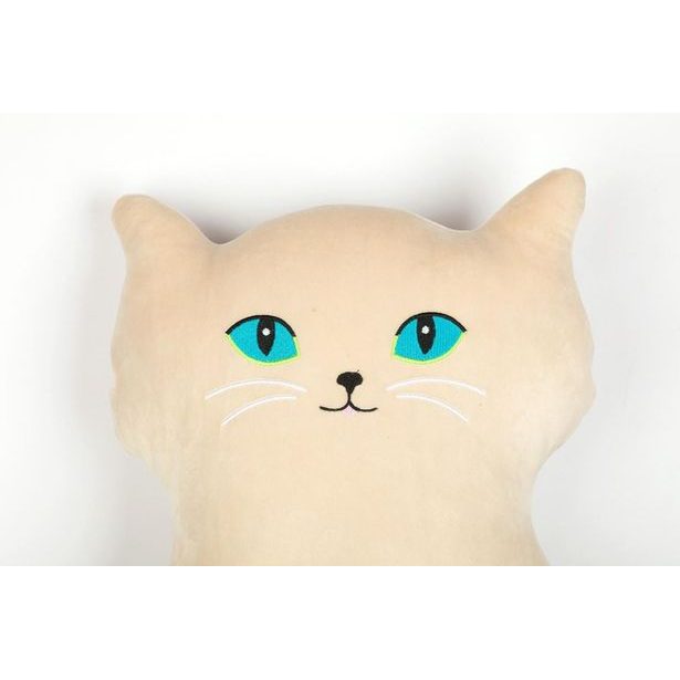 KOČKA VELKÉ OČI béžová 53 cm