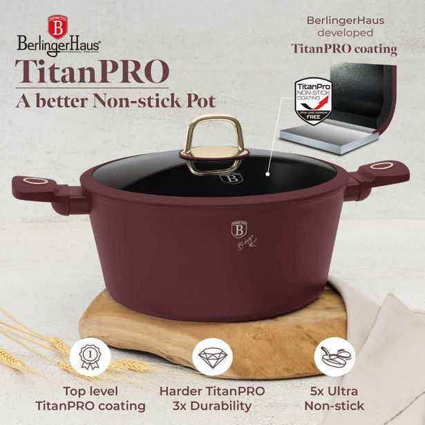 BERLINGERHAUS Sada nádobí s titanovým povrchem 15 ks Leonardo Collection BH-8051