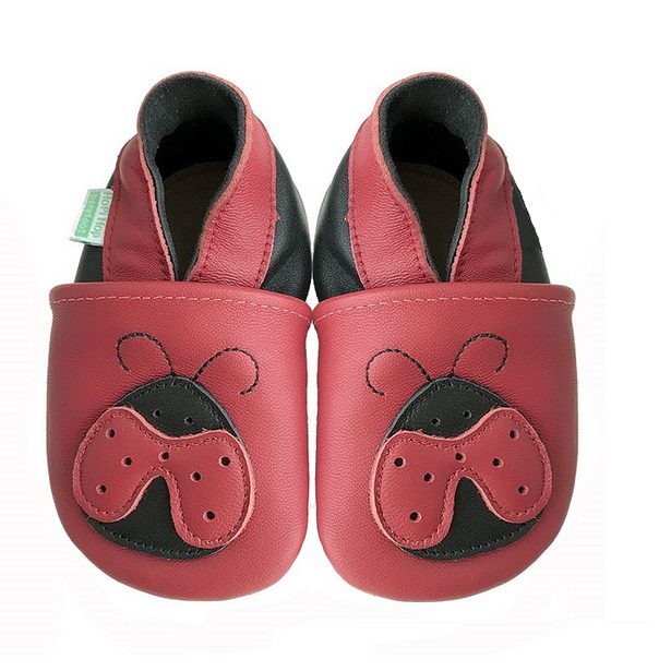 Hopi Hop Barefoot kožené capáčky - beruška