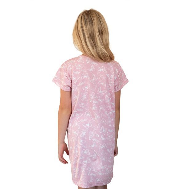 ESITO Dívčí noční košile Motýlek - růžová