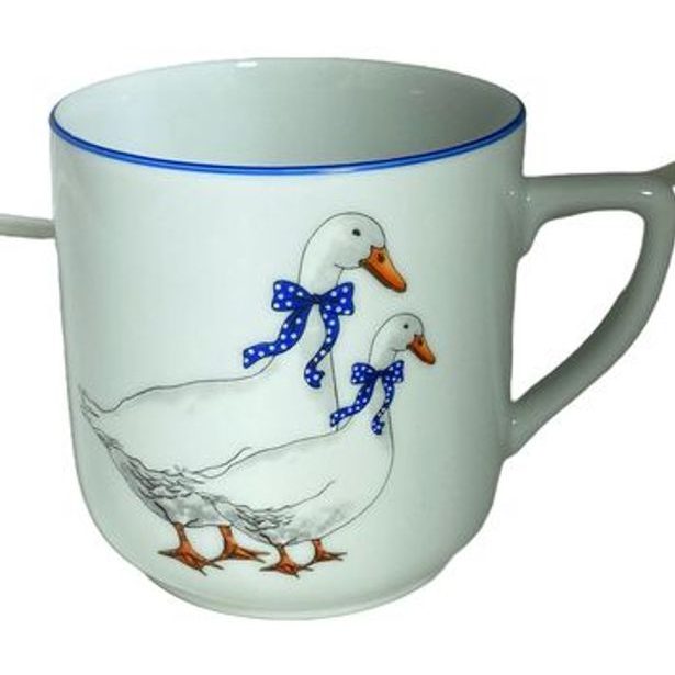 hrnek 400ml PĚTKA-HUSY U666, čes.porcelán