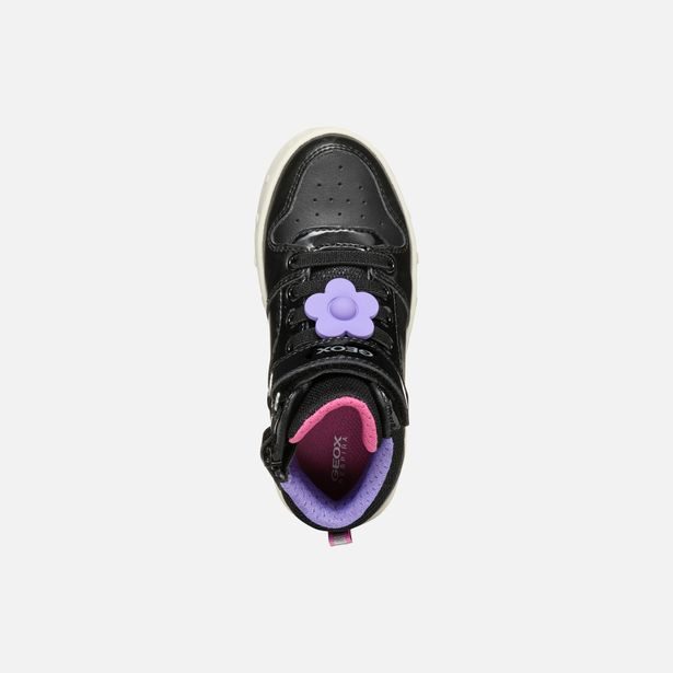 Černé dívčí tenisky Geox Skylin