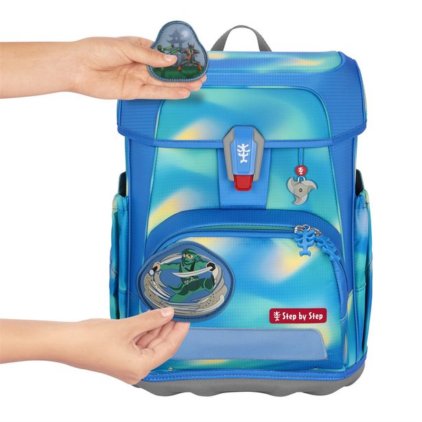 Školní aktovka Step by Step CLOUD FLASH, Ninja Zazu - 5 dílný set, AGR certifikát