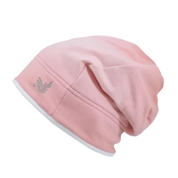 ESITO Zimní čepice spadená Duha světlá - růžová