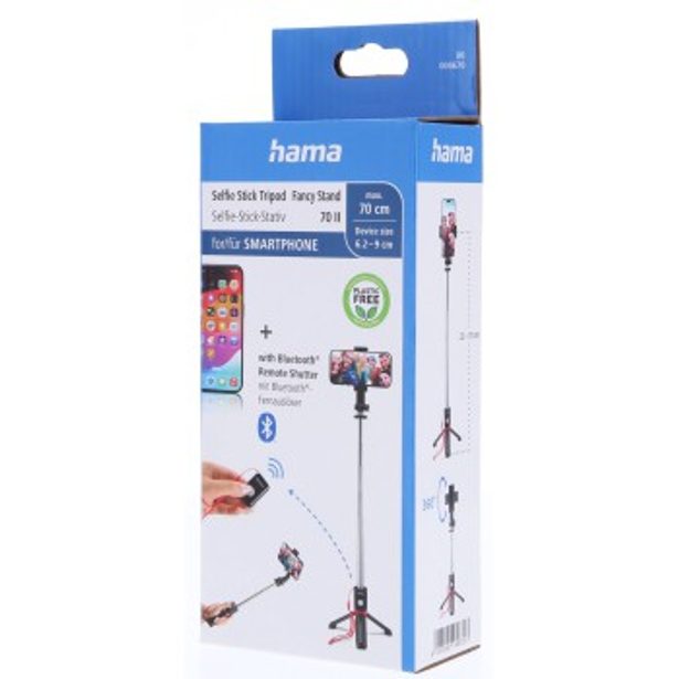 Hama Fancy Stand 70 II, selfie tyč a stativ pro telefon, Bluetooth dálková spoušť