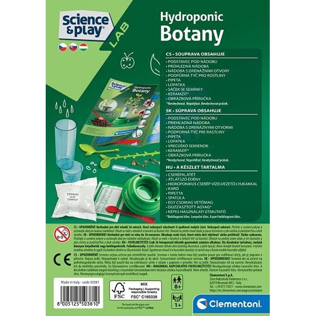 CLEMENTONI SCIENCE - Hydroponická botanika