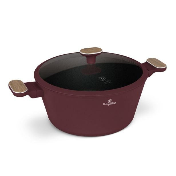 BERLINGERHAUS Kastrol s titanovým povrchem a poklicí 28 cm Leonardo Nordic Collection BH-8302