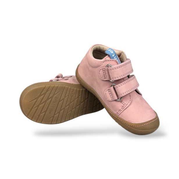 Dětská celoroční kožená obuv Richter - Růžová