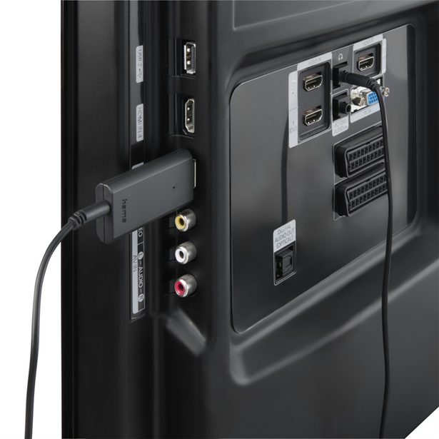 Hama bezdrátová TV sluchátka, USB 2,4 GHz vysílač, Bluetooth