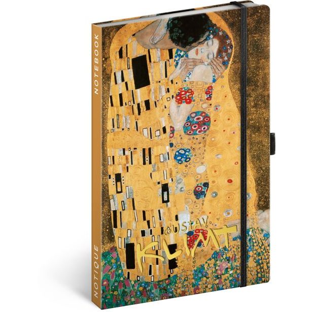 NOTIQUE Notes Gustav Klimt, linkovaný, 13 x 21 cm