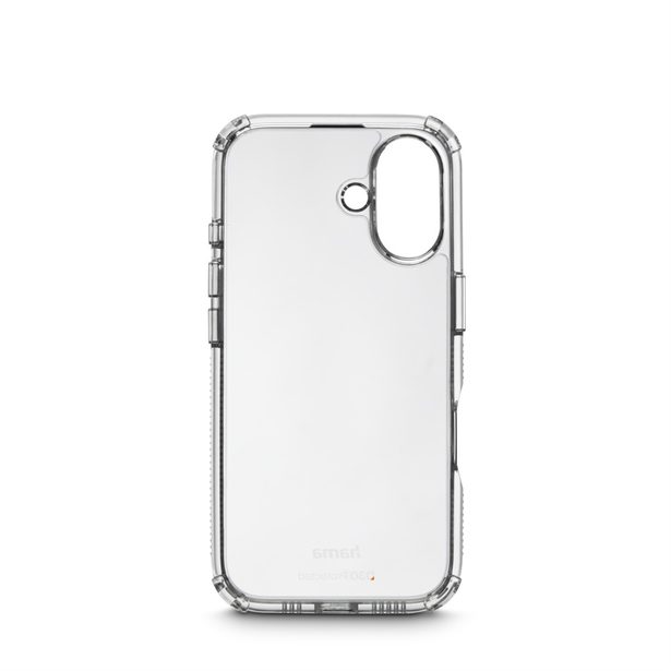 Hama Extreme Protect, kryt pro Apple iPhone 16, materiál D3O, nežloutne, průhledný