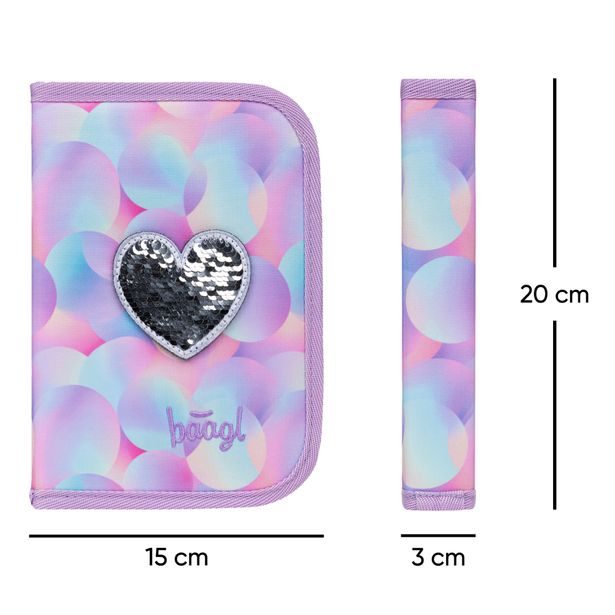 BAAGL Školní penál jednopatrový Candy