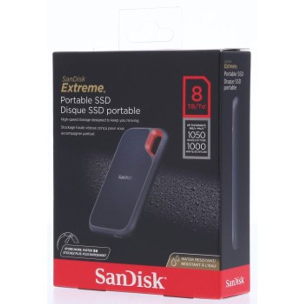 SanDisk Extreme Portable SSD 1050 MB/s 8TB